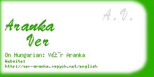 aranka ver business card